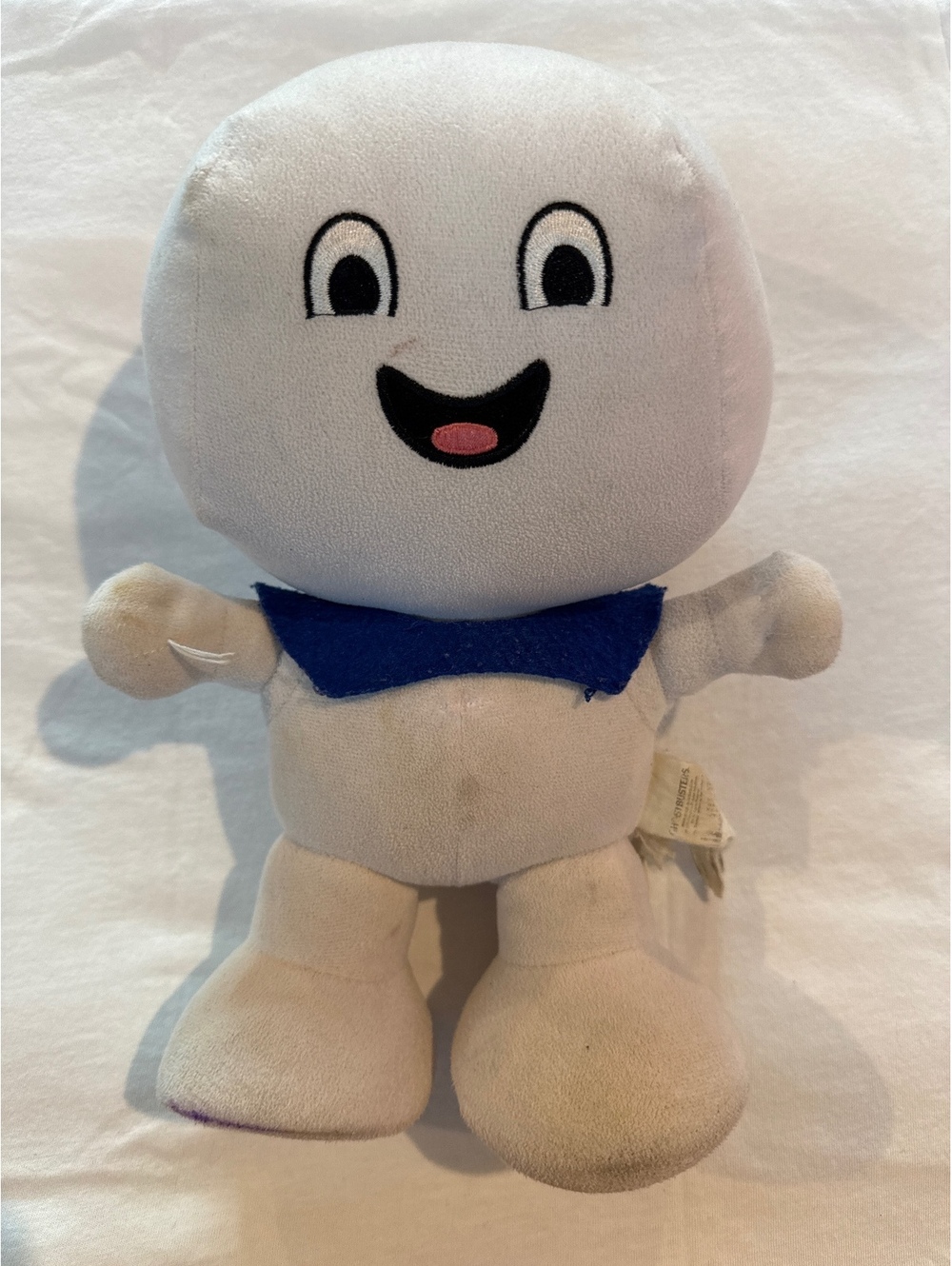 Vintage Ghostbusters Plush Toy with Blue Scarf